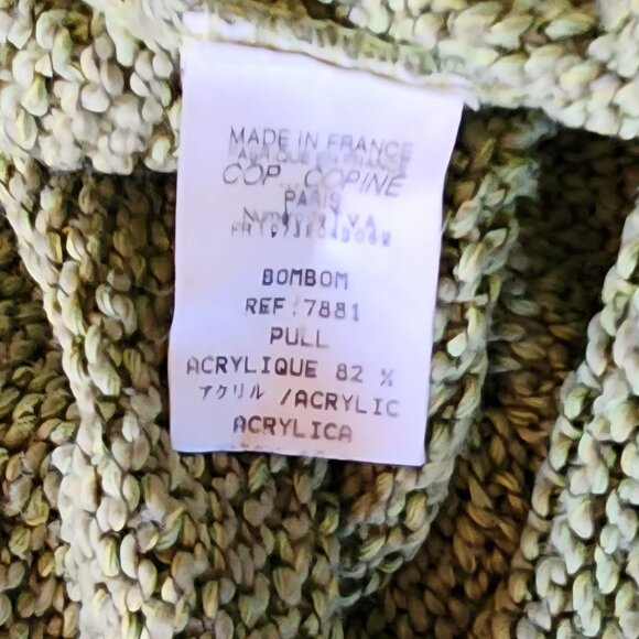 Cop Copine green loose-knit pullover - Picture 4 of 5